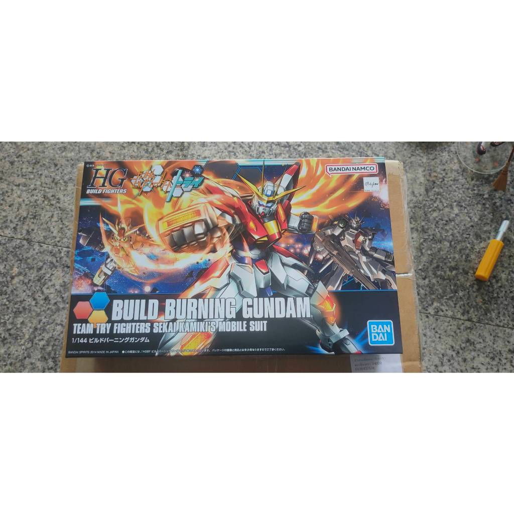 (มือ1) 1/144 HGBF Build Burning Gundam 「 Gundam Build Fighters Try 」