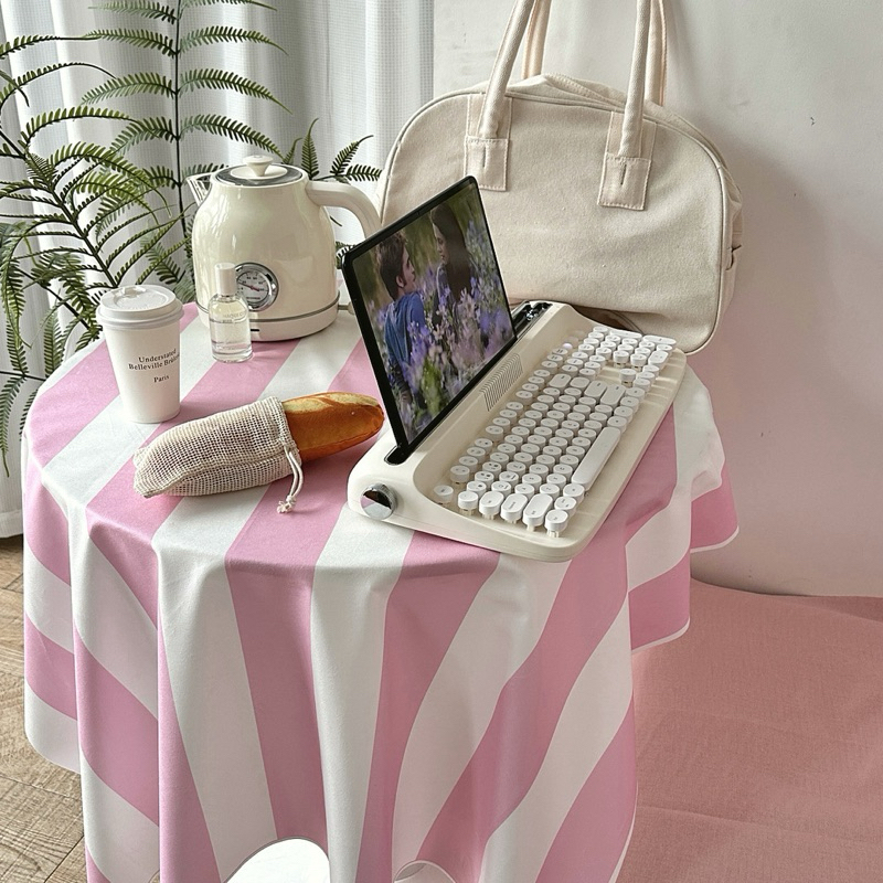 แนะนำ ผ้าม่าน ผ้าม่านปังประตู ลายทาง รุ่น sweet pink & baby blue ขนาด 100x150 cm. ราวและตัวหนีบขายแยก ราคาพิเศษ มีเก็บเงินปลายทาง