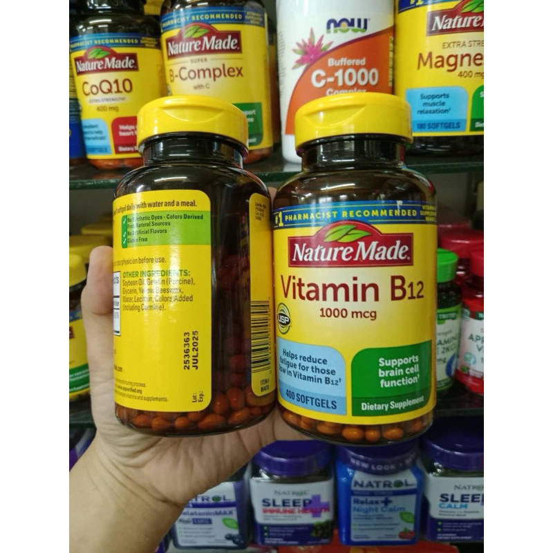 Nature Made Vitamin B12 1000mcg, 400 Softgels