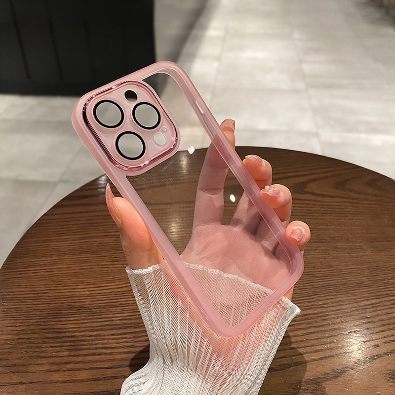 เคสสีใสกันกล้องใช้สำหรับiPhone15promax/ip15pro/ip15plus/ip15/ip14promax/ip14plus/ip14pro/ip14/ip13pr