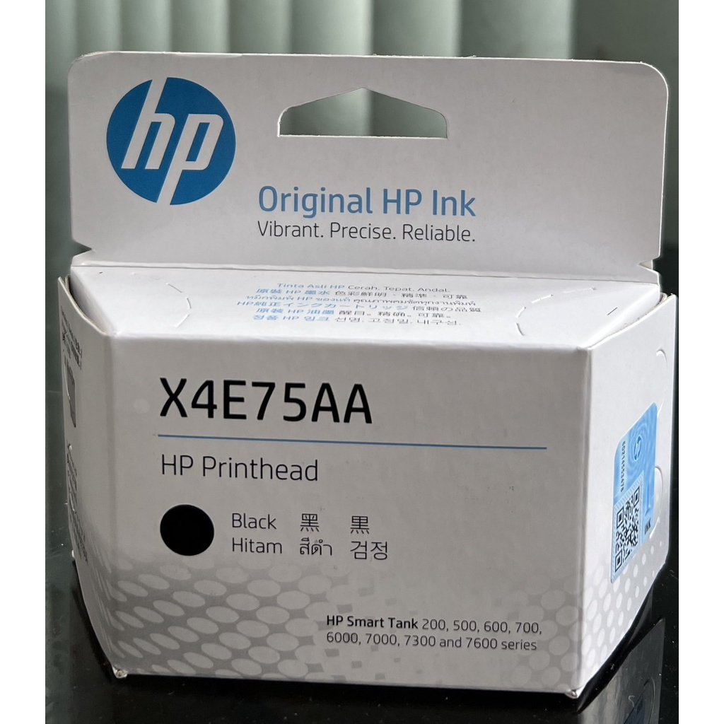 Print Head HP X4E75AA (BK)แท้ศูนย์ 100% Print Head HP Smart Tank 500, 515, 615,510/530/610 /550/570/650 Series