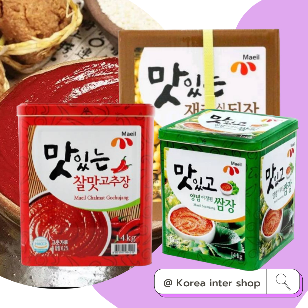 ราคาส่ง เมอิลโคชูจัง ซัมจัง เดนจัง maeilgochujang ssamjang doenjang 14kg / sempio ssamjang 14kg