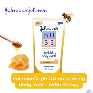 Johnson จอห์นสันเบบี้แคร์ ครีมอาบน้ำ PH 5.5 ชนิดถุงเติม 500 มล.