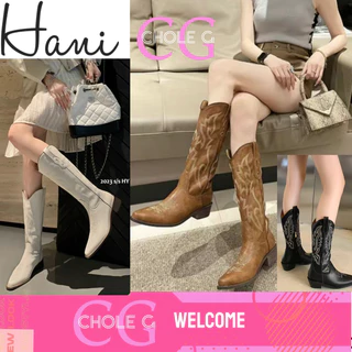 [ส่งด่วนถึงภายใน3ชม.ได้👍] Chole G: Hani Cowboy Girl Boots บูทคาวบอย บูทยาว Size 36-42(SH0104)