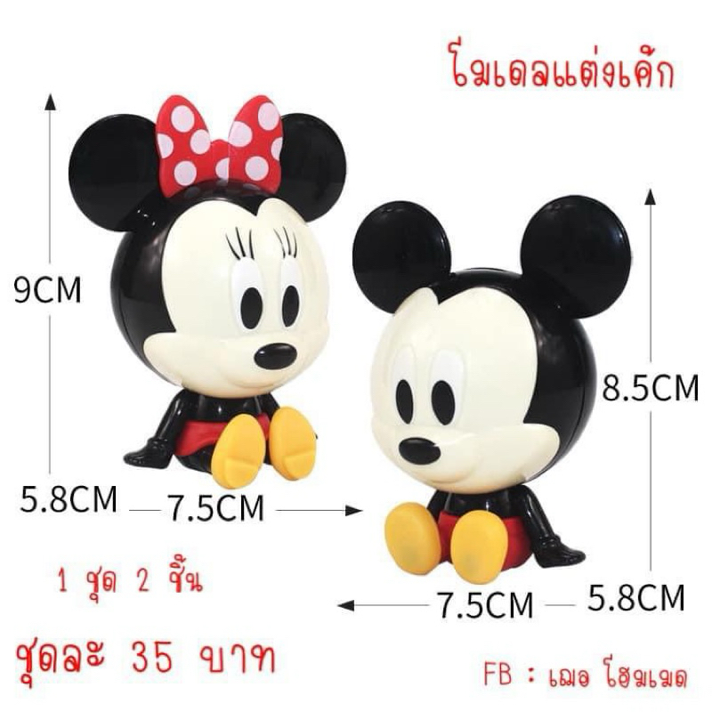 1 ชุดแถม 1 ชุด โมเดลตกแต่งเค้กค่ะ