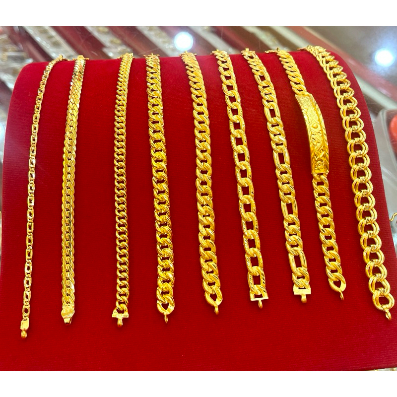 KMDGold สร้อยข้อมือทองแท้96.5% 2สลึงลายบิดโปร่ง /สลับ สินค้าขายได้จำนำได้ พร้อมใบรับประกัน