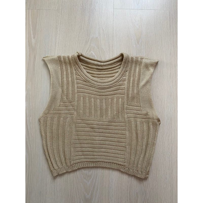 [Used] เสื้อครอป ไหมพรม Crop knit ให้ลุค สายฝอ
