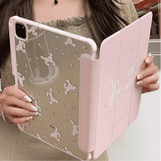 💫พร้อมส่ง💫เคสป้องกัน PINK BUUNNY iPad หมุนได้ 360°เหมาะสำหรับรุ่น gen7/8/9 10.2  Air4/5 Air6/7 Gen11มีช่องใส่ปากกา