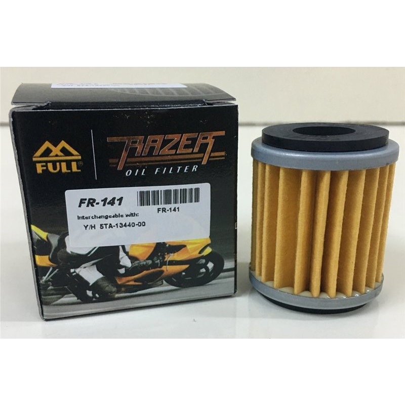 ของแท้ ** Full racing razer ไส้กรองน้ำมัน FR-141 Yamaha XMAX300 X-MAX 300 x-max FR141 R15 MT15 MT-15 M-SLAZ WR250 YZ250