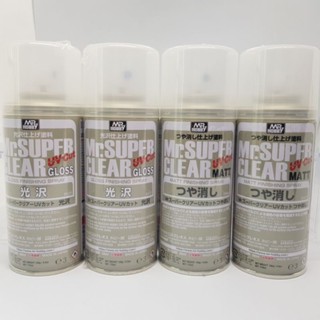 สเปรย์เคลือบสูตรแลคเกอร์ป้องกัน uv Mr.SUPER CLEAR Mr.Hobby