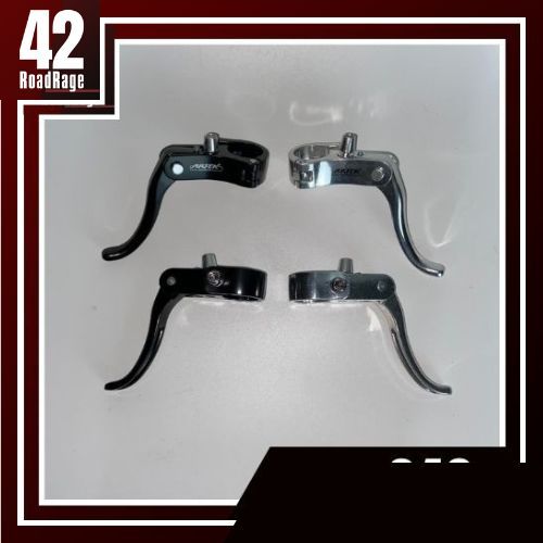 มือเบรคจักรยาน Artek สำหรับแฮนขนาด 22.2 ใช้สำหรับสายเบรคแบบเสือหมอบ วัสดุอลูมิเนียม มีสีเงินและสีดำ