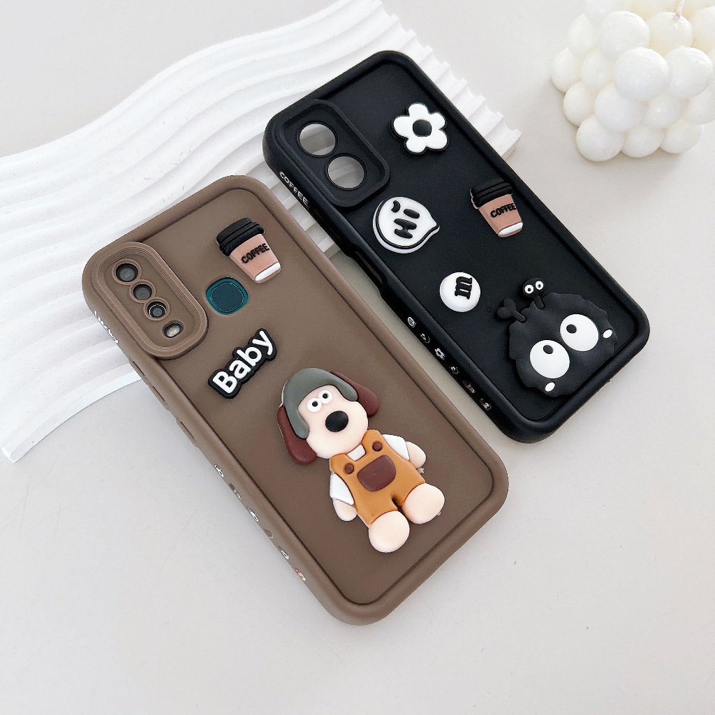 New เคสซิลิโคนการ์ตูนนูน เคสกันกล้อง OPPO A15 A54 A53 A58 A78 RENO SAM A14 A13 A34 VIVO Y17 Y20 Y21 Y36 i11；12；13；14；15
