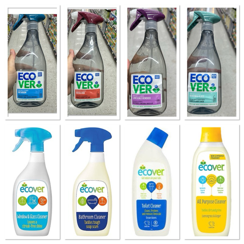 Ecover Cleaner อีโคฟเวอร์ น้ำยาทำความสะอาด / Bathroom / Oven & Hob / Limescale Remover / Window & Glass / Window & Glass