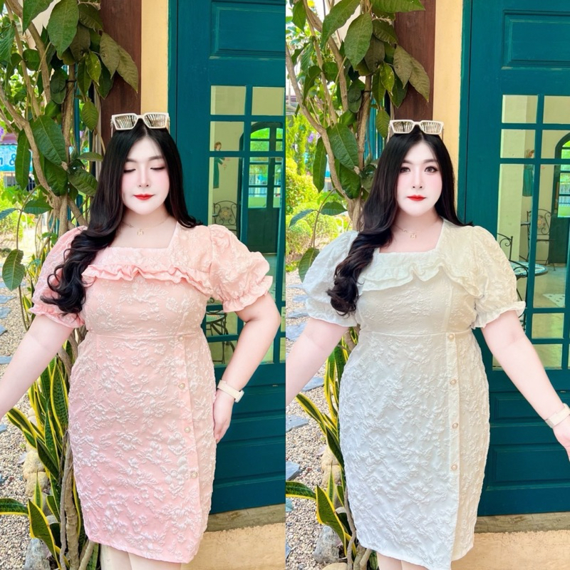 เดรสใส่งานบุญงานบวชสาวอวบอ้วนไซส์ใหญ่