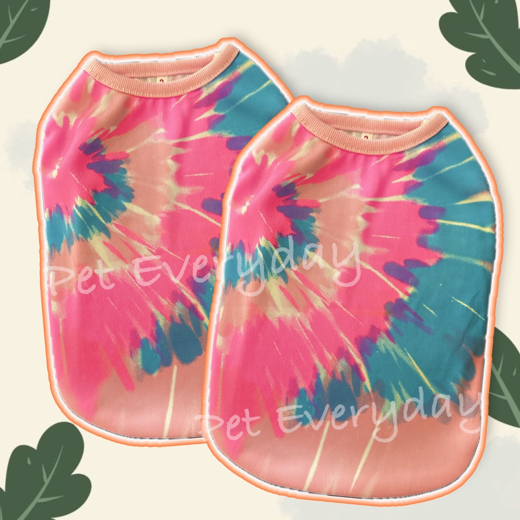 ส่งฟรี เสื้อมัดย้อม มีไซส์สุนัขพันธุ์ใหญ่ กล้ามsummer รูปที่ 4