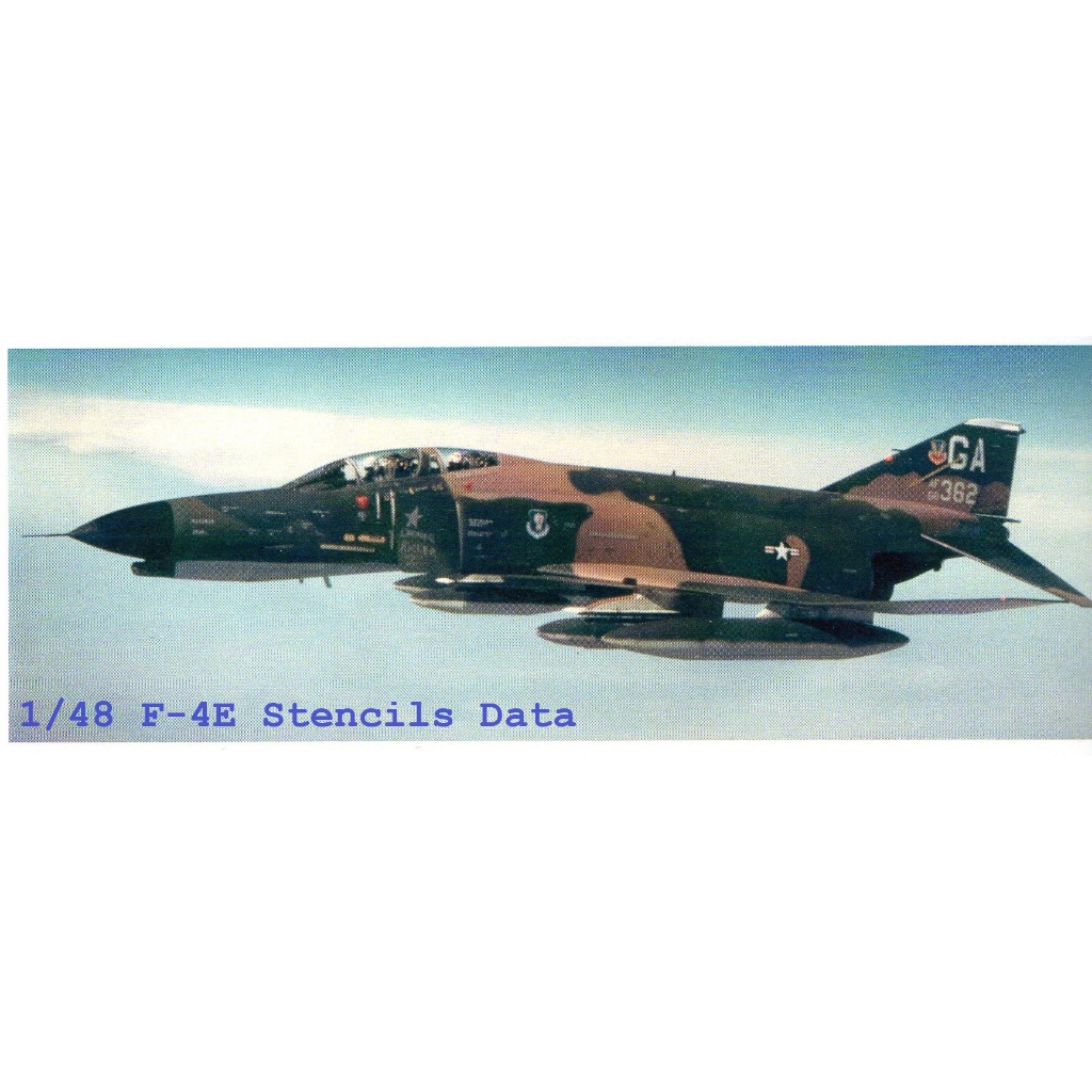 รูปลอกน้ำ DECAL SAIMSCALE สเกล DECAL 1/48 F-4E Stenclls Data