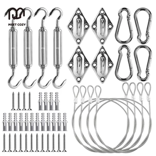 MEET COZY M6ชุดอุปกรณ์เสริมผ้าบังแดด Shade Sail Hardware สเตนเลส 304 # 1 FM6