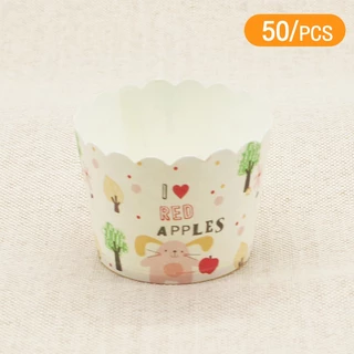 คัพเค้ก 50 ชิ้น ห่อขนมปัง