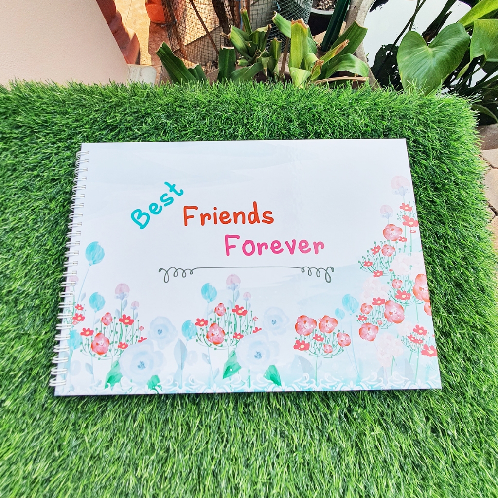 สมุดเฟรนด์ชิพBest friends forever ขนาด A4 (กระดาษปกแข็ง)(สำหรับบันทึกความทรงจำของเพื่อน)