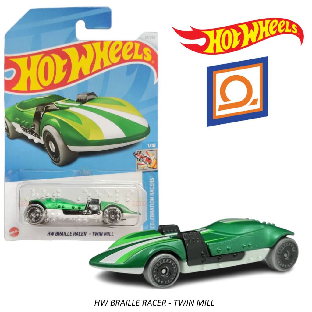 โมเดลรถเหล็ก Hot Wheels รุ่น HW BRAILLE RACER - TWIN MILL ลิขสิทธิ์แท้100% AAE4 hotwheels