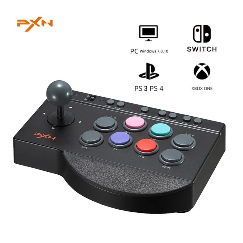 PXN Fighting Joystick PC Street Fighter Controller PS4 Arcade Game Fight Stick for PS3/Xbox One/Nintendo Switch