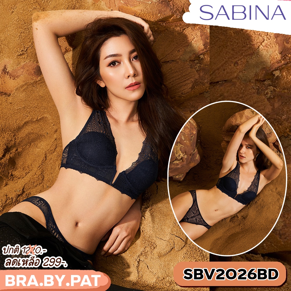 รหัส SBV2026BD Sabina เสื้อชั้นใน Mad Moiselle รุ่น Collection Woonsen Valentine รหัส SBV2026BD SUV2026BD สีน้ำเงินเข้ม