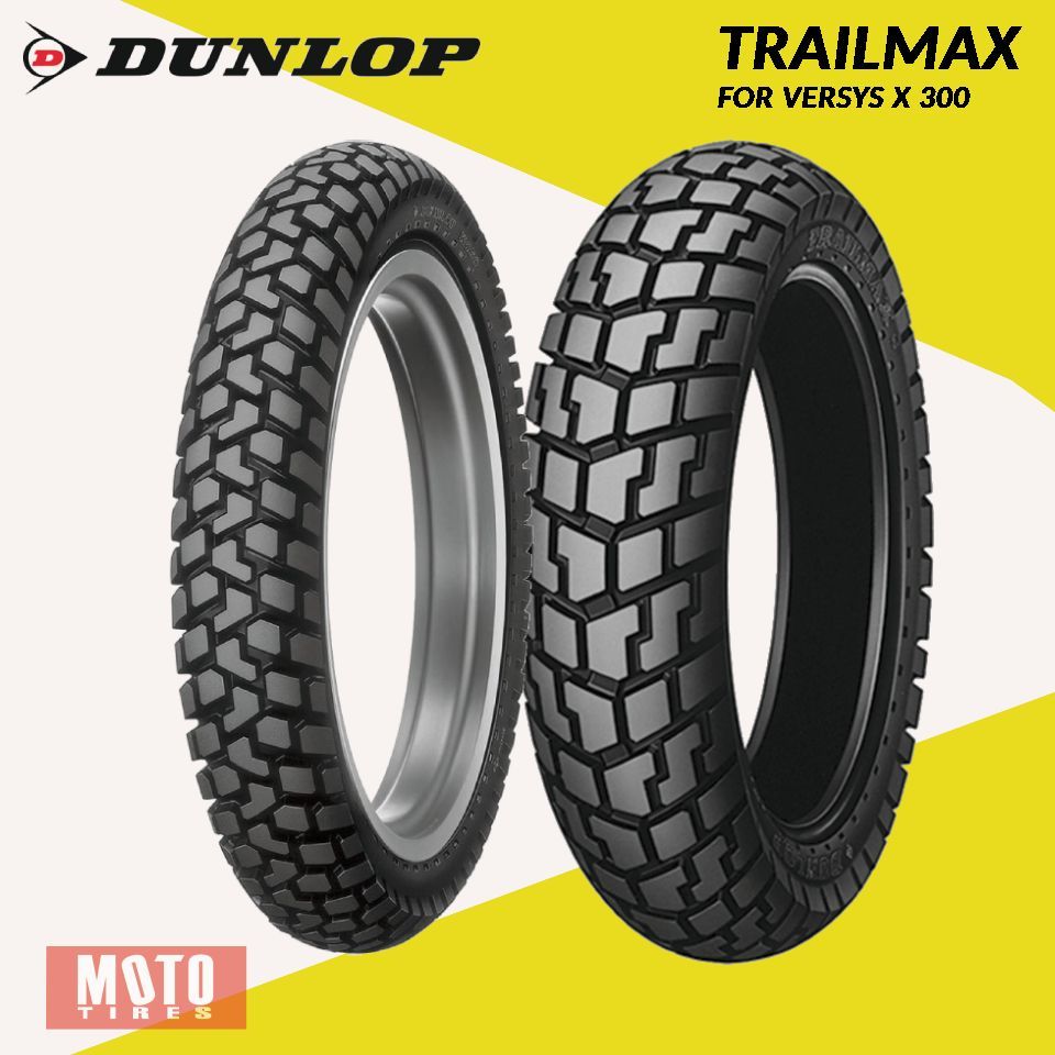 ยางมอเตอร์ไซค์ Kawasaki Versys X300 ยี่ห้อ Dunlop Trailmax+K460
