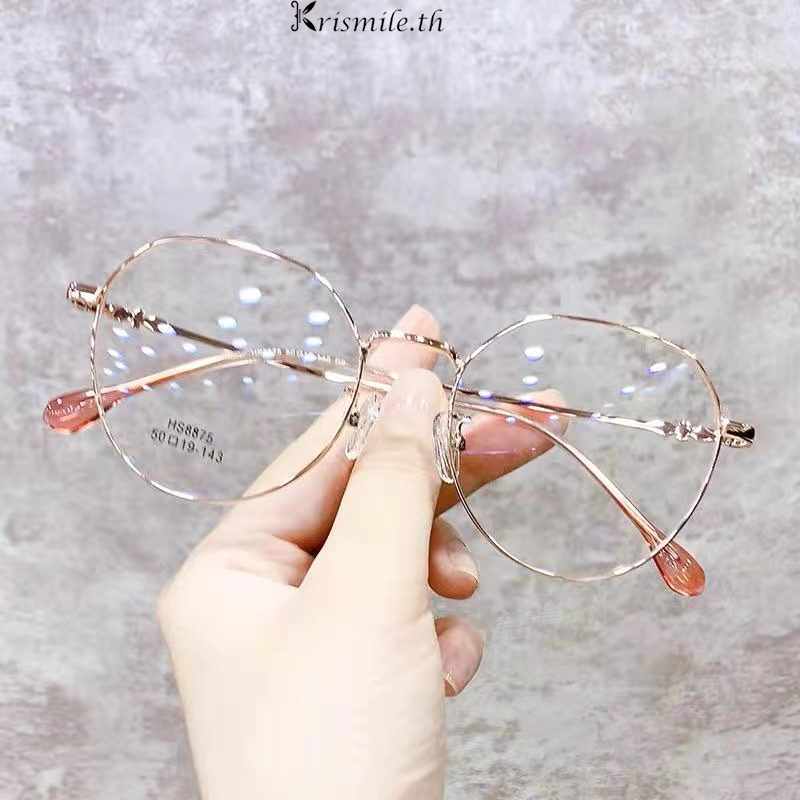 COD-ในไทย💖แว่นตาป้องกันแสงสีฟ้า กรอบโลหะ กรองแสงสีฟ้า ป้องกันแสงแดด ปกป้องดวงตา ป้องกันความเมื่อยล้า สไตล์เกาหลี Unisex-