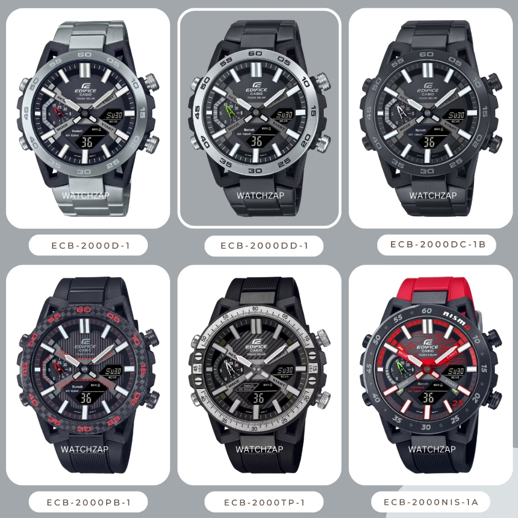 นาฬิกาข้อมือ Casio EDIFICE SOSPENSIONE ECB-2000 Serie ECB-2000PB  ECB-2000D ECB-2000DC ECB-2000CB-2A