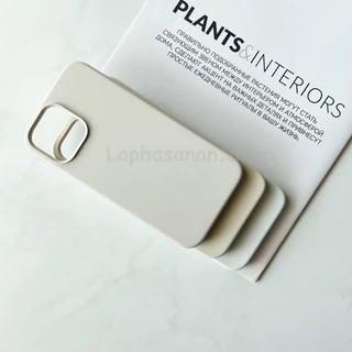 i7-17Promax เคสซิลิโคน Silicone Case สีครีม สีเทาอ่อน สีขาว พร้อมส่ง