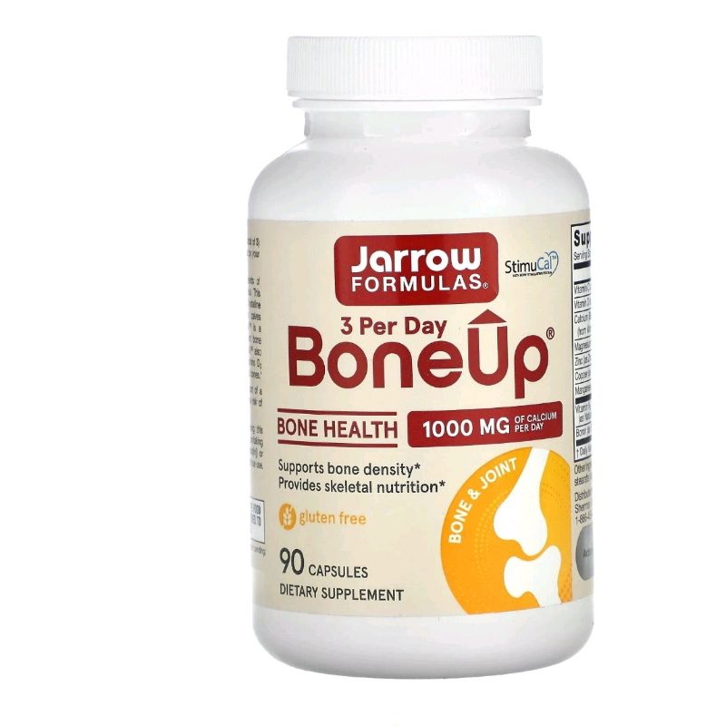 คุณขา ของแท้จากนอกเข้มข้น, วิตามินเสริมกระดูกพรุน หักง่าย ข้อทรุด เข่าเสื่อม Jarrow, Bone-Up,3เม็ด/วัน สูตรMCHA 90,120