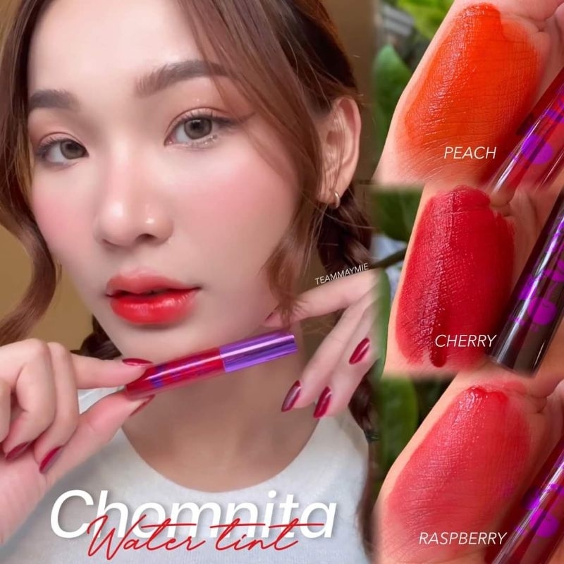 💥พร้อมส่ง💥 ลิปทิ้นชมนิต้า ติดทนนาน *2 สีสวย มี 3 สี แดง ชมพู ส้ม