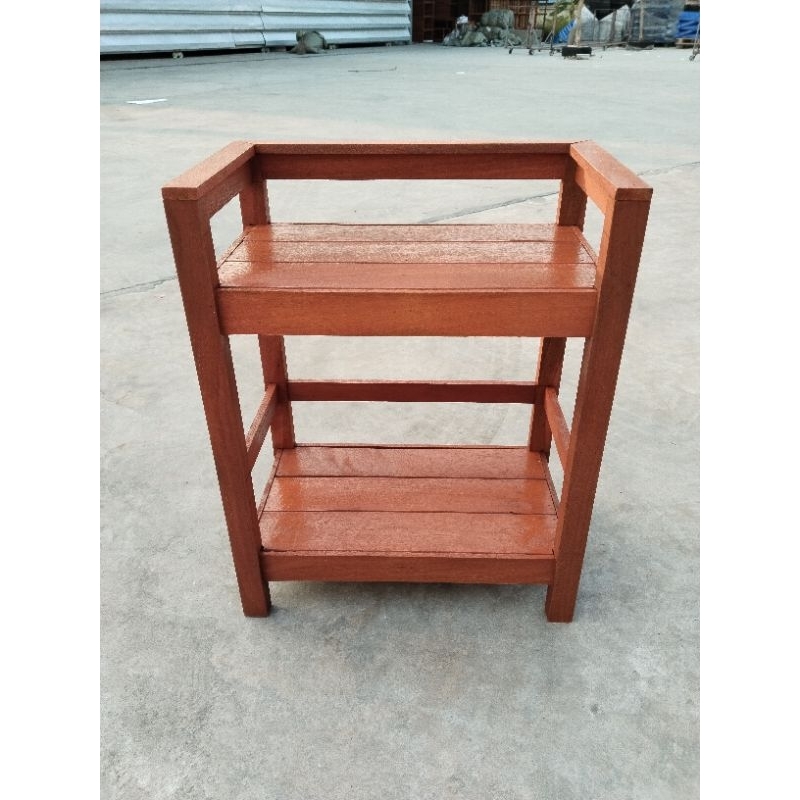 ชั้นวางของไม้ **รหัสสินค้า มดจิ๋ว2ชั้น 40 *ลึก 24 *ความสูง 52 cm