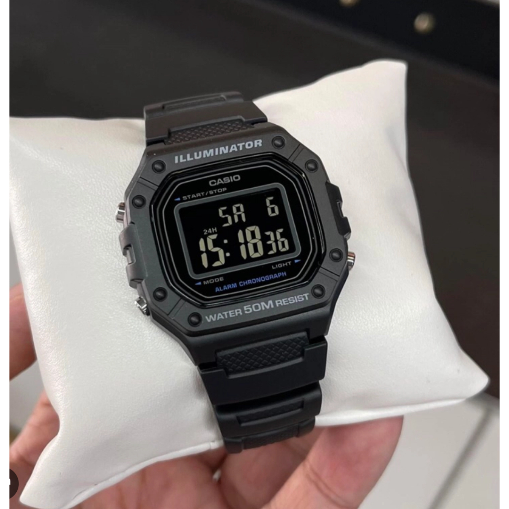 casio ของแท้ประกันศูนย์ นาฬิกาคาสิโอ ผู้ชาย W-218 รุ่น W-218H / SMILEYTIME ประกันศูนย์cmg/c-thong