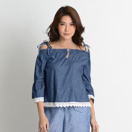 C&D เสื้อเบล้าซ์ เนื้อผ้าคอตตอน เนียนนุ่ม บางเบาสวมใส่สบาย ไม่ร้อน (CQ3GNV)