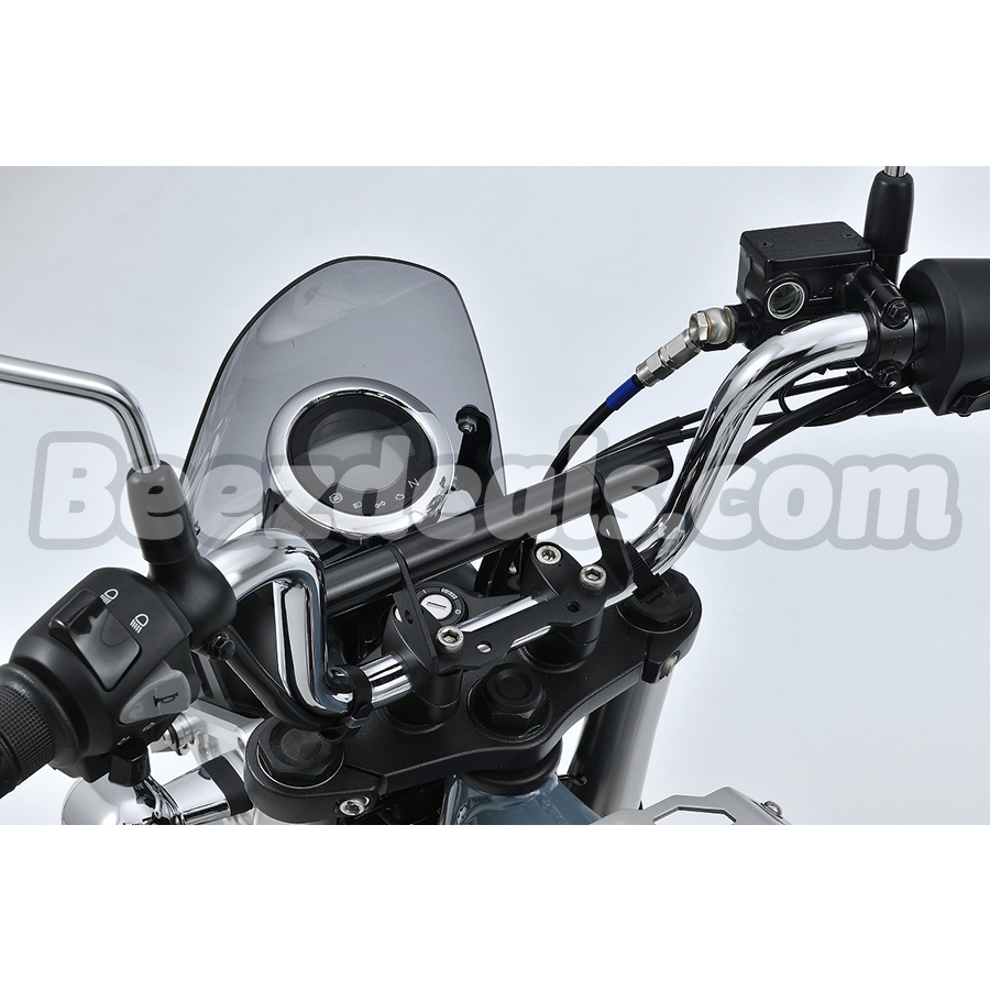 GCRAFT บาร์อเนกประสงค์ บาร์ยึดโทรศัพท์ (สีดำ) Honda Dax 125 | Monkey 125 | CT125 | MSX 125 | MSX 125