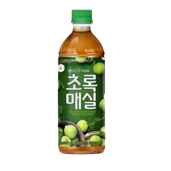 น้ำพลัม เกาหลี เครื่องดื่มแอปเปิ้ลและบ๊วย อุงจิน กรีน พลัม ดริ้งค์ woonjin green plum 500ml