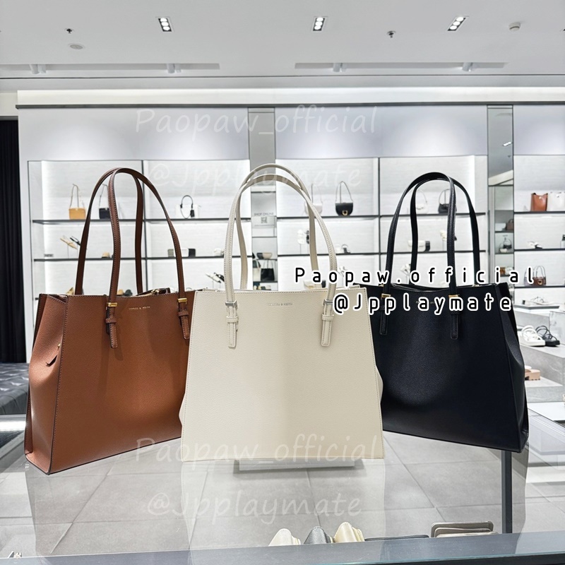 กระเป๋าCharles & Keith รุ่น Sansa Tote Bag : CK2-30780217-9 แท้จากชอป