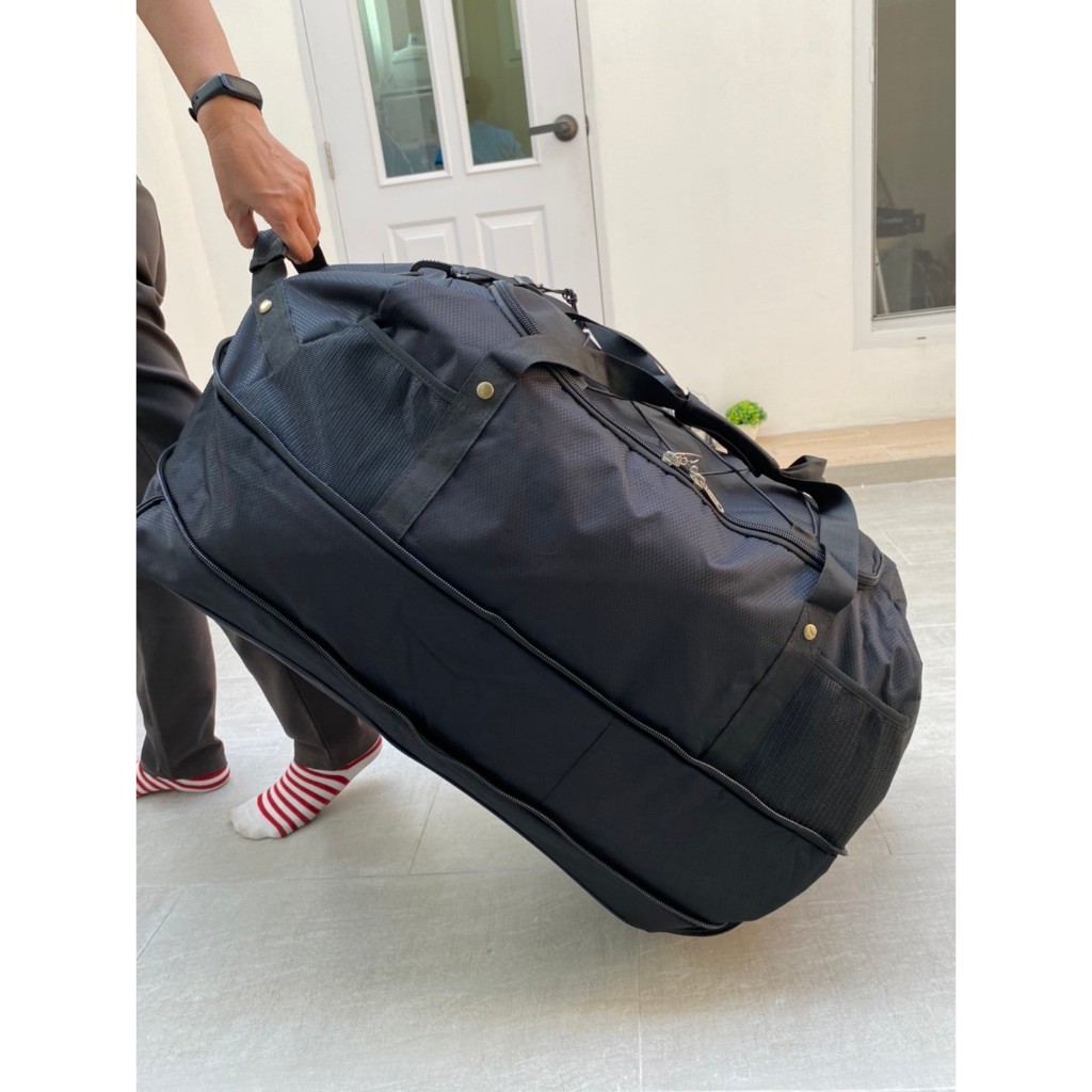 ล้อลาก 140L. กระเป๋าเดินทางล้อลาก 30 นิ้ว มีล้อ 3 ล้อ พับได้ ขยายได้  ย้ายบ้าน มีสายสะพาย สวยไฮโซ กระเป๋างอก ล้อลาก