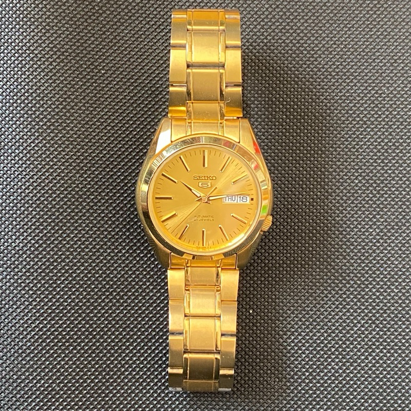 นาฬิกา Seiko 5 Automatic 21 Jewels Gold Edition