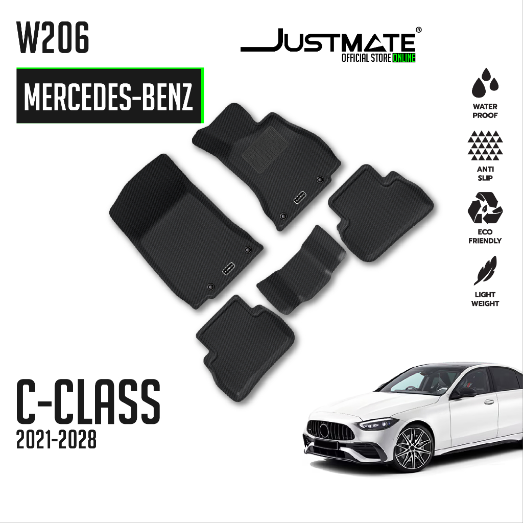 [JUSTMATE] MERCEDES-BENZ พรมปูพื้นรถยนต์ C-CLASS W206 2021 - 2028