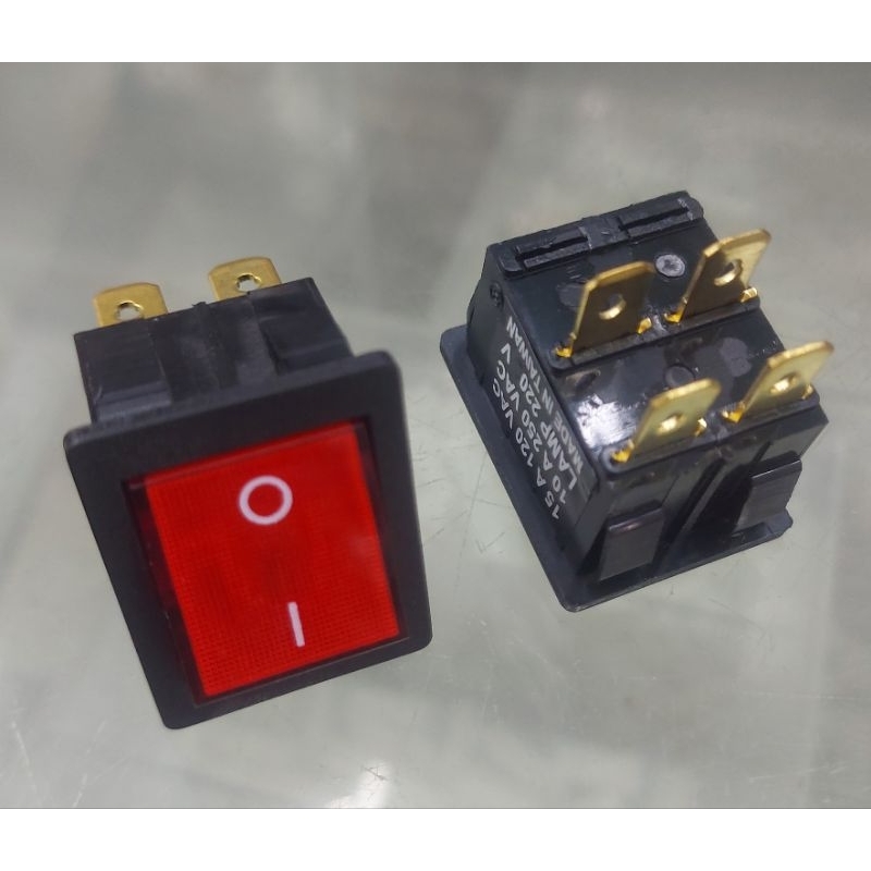 สวิทช์ ON/OOF  15Amp/250Vac มีไฟ (made in taiwan) ราคาต่อตัว