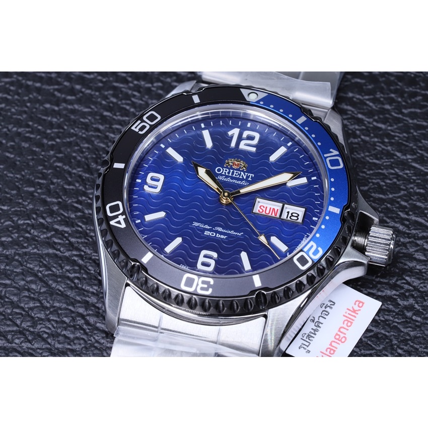 ( แถมกล่องแบบพกพาและที่ตัดสาย) นาฬิกา Orient Mako 20th Anniversary Limited Edition รุ่น RA-AA0822L