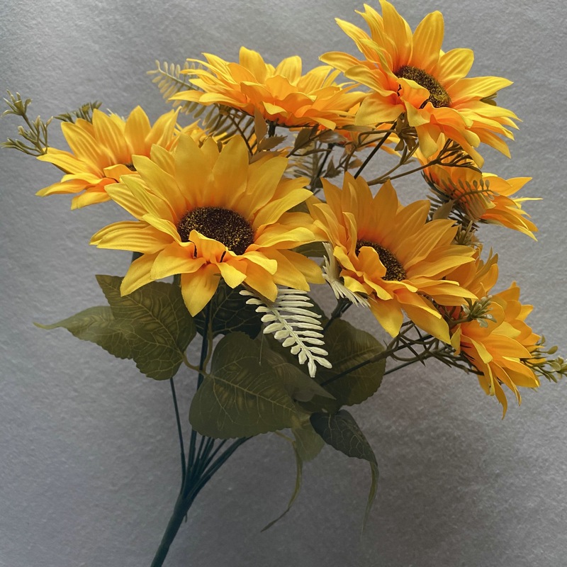 ดอกทานตะวัน10ดอก Sunflowers ดอกไม้ประดับ งานรับปริญญา