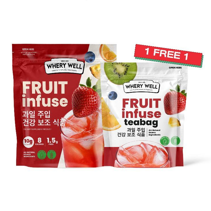สูตรใหม่! โปร1แถม1 ของแท้100% พร้อมส่ง น้ำผลไม้หมักขับโซเดียม Whery Fruit Infuse กากใยสูง ขับโซเดี่ย