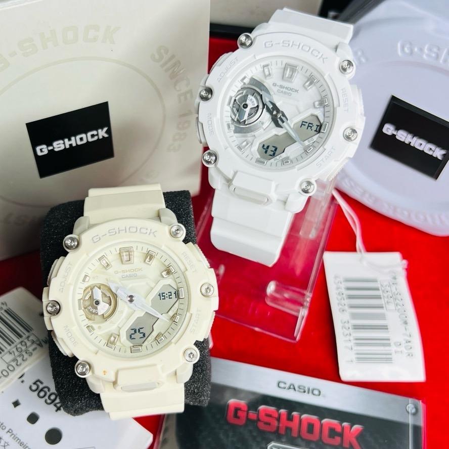 CASIO G-SHOCK Mini นาฬิกาข้อมือ GMA-S2200-7A  GMA-S2200M-7A อะนาล็อก-ดิจิตอลมาตรฐาน | G-SHOCK | นาฬิ