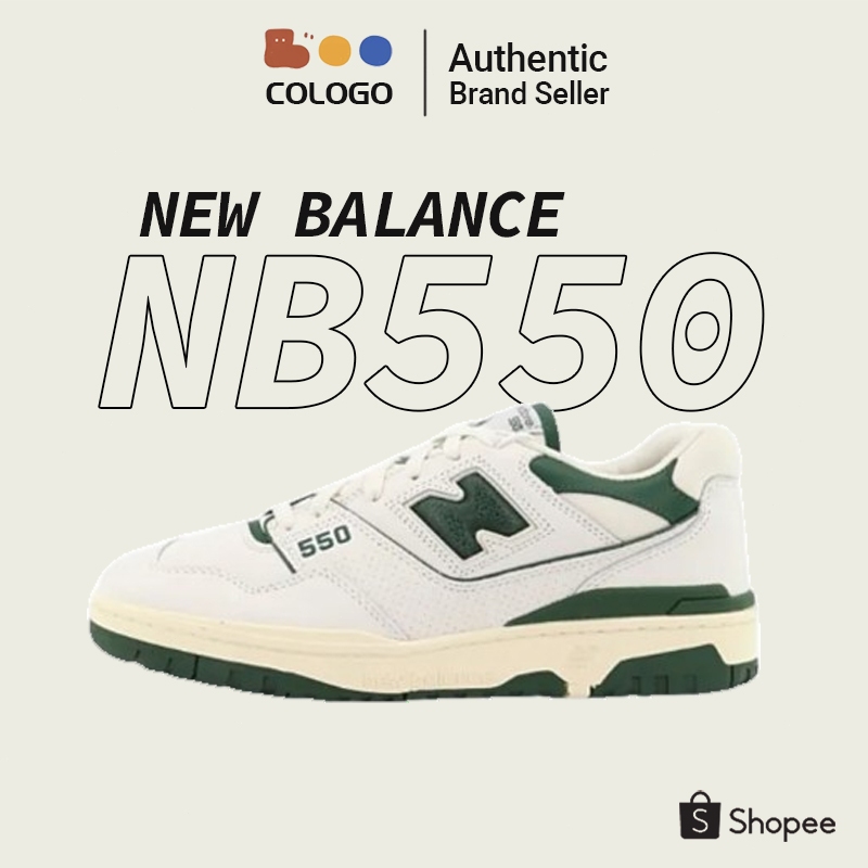 NEW BALANCE 550 NB550 BB550 new balance BB550ALD รองเท้าผ้าใบ White Green 💯