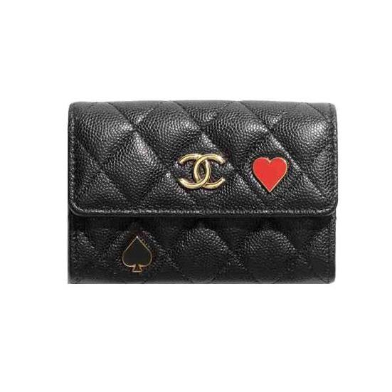 Chanel/cowhide/wallet/card holder/clutch/AP3083/100% authentic