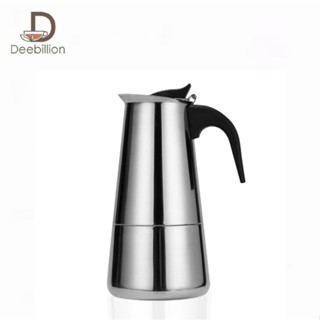 Moka Pot กาต้มกาแฟสดพกพา สำหรับกาแฟ 2-12ถ้วย ใช้กับเตาแก๊ส เ…