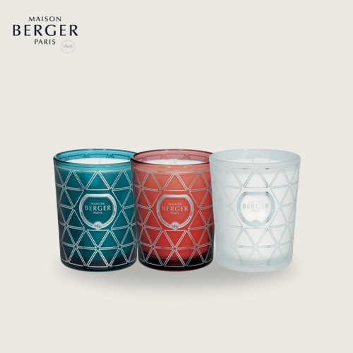 Maison Berger Paris, Geode Scented Candle 180g ,เทียนหอม เทียนธรรมชาติ ดับกลิ่น น้ำหอมฝรั่งเศส บ้านหอม เทียนนำเข้า
